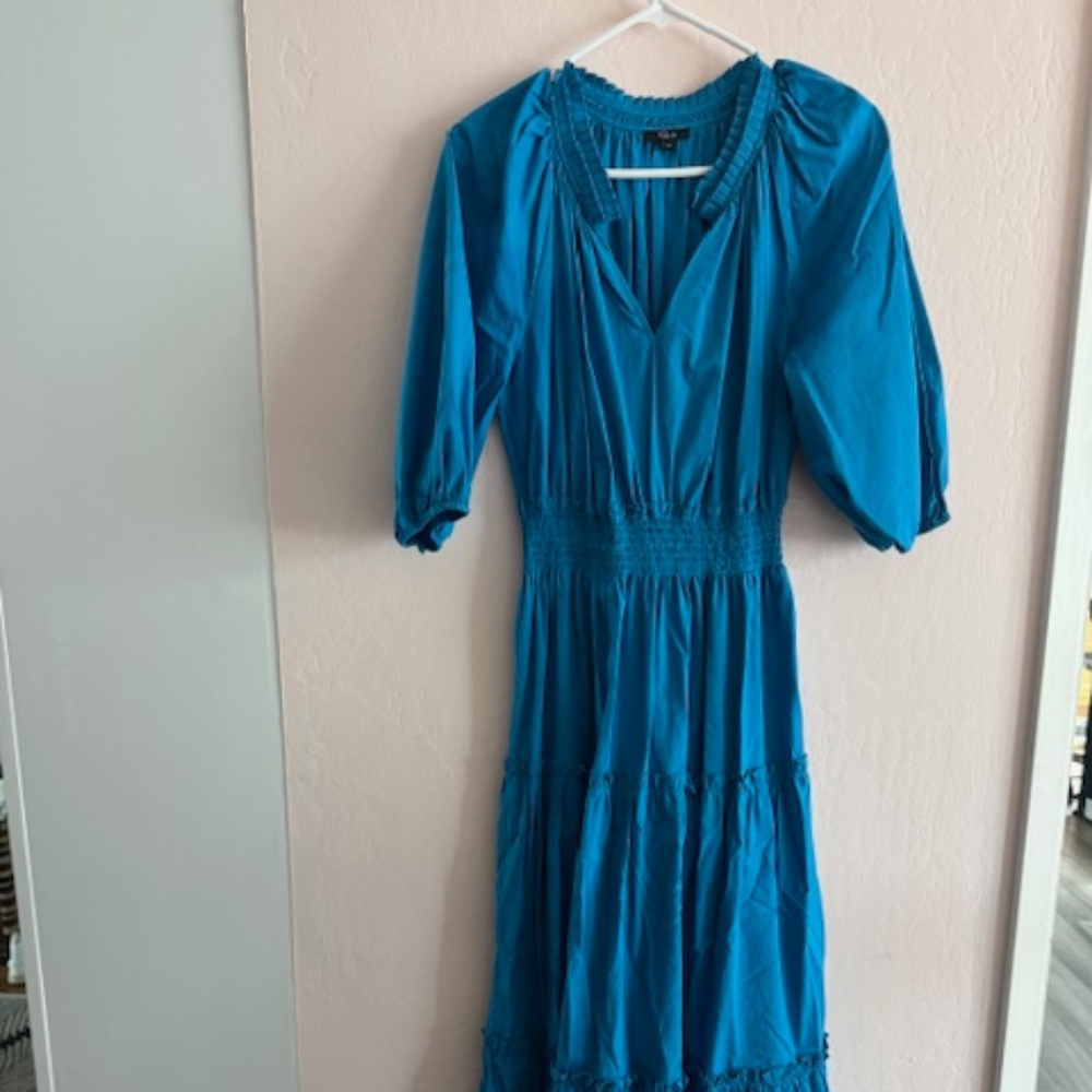 Blue long sleeve Rails Maxi Dress, size M